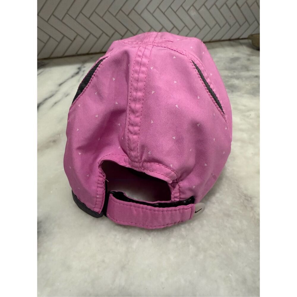 NIKE DRI FIT "RUN" WOMEN'S FEATHERLIGHT RUNNING HAT - ONE SIZE FITS ALL rare pin - Picture 3 of 6